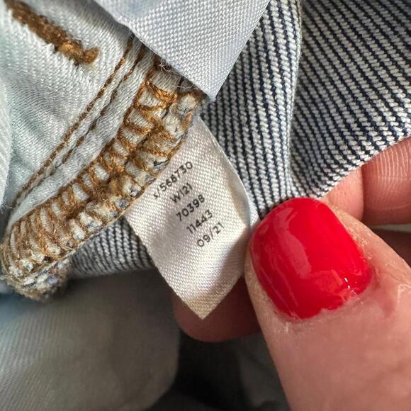 ANN TAYLOR The Trouser High-Waisted Wide-Leg Jeans Sz 4 - Picture 6 of 6